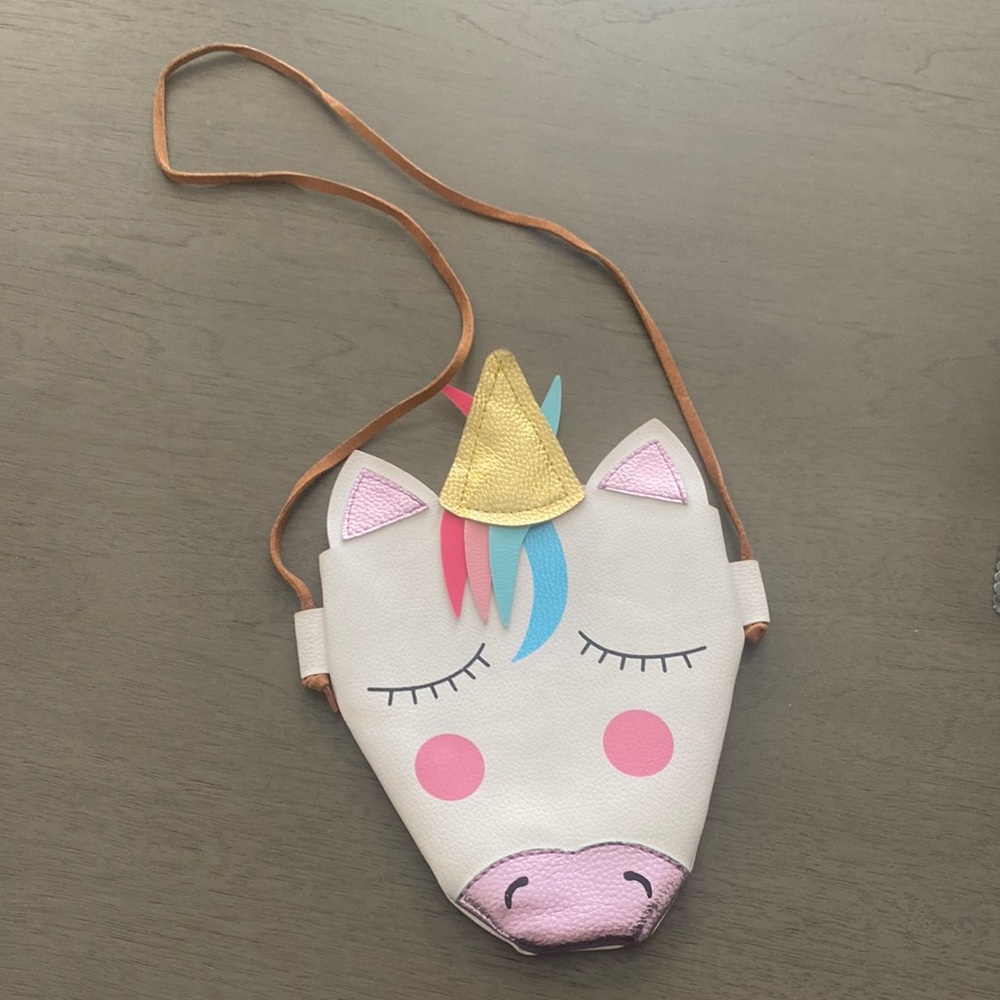 Handmade Leather Unicorn Toddler Purse